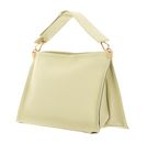 COCCINELLE Snip Handbag Double Grainy Leather Lime Was / Pow. Pi COCCINELLE Snip Handbag Double Grainy Leather Lime Was / Pow. Pi