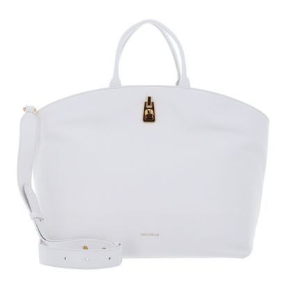 COCCINELLE Coccinelle Magie Soft Handbag Grained Leather Brillant White