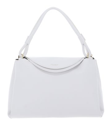 COCCINELLE Eclyps Handbag Grained Leather Brillant White
