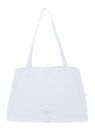 COCCINELLE Chara Handbag Grained Leather Brillant White