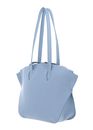 COCCINELLE Flare Shoulder Bag Grained Leather Mist Blue COCCINELLE Flare Shoulder Bag Grained Leather Mist Blue