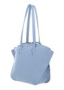 COCCINELLE Flare Shoulder Bag Grained Leather Mist Blue COCCINELLE Flare Shoulder Bag Grained Leather Mist Blue
