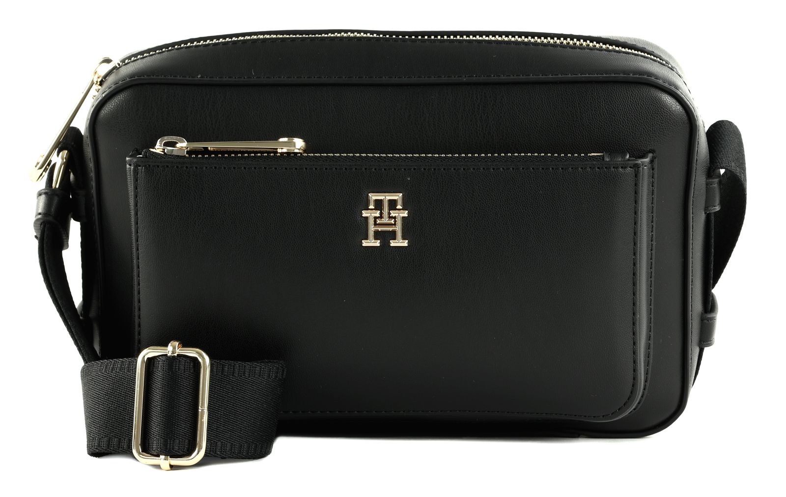 Tommy Hilfiger ICONIC CAMERA BAG SIGN - Across body bag - black