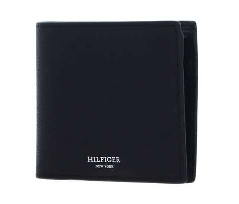 TOMMY HILFIGER Saffiano CC and Coin Wallet Black