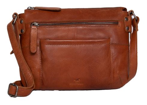 MUSTANG Perth Shoulderbag Topzip Cognac