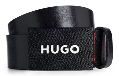 HUGO Gilao-Z Sz35 Leather Belt W80 Black