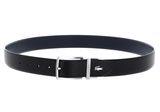 LACOSTE Elegance Punch Plain Leather Belt W100 Noir Marine - kürzbar LACOSTE Elegance Punch Plain Leather Belt W100 Noir Marine - kürzbar