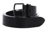 LACOSTE Casual Punch Leather Belt W100 Noir LACOSTE Casual Punch Leather Belt W100 Noir