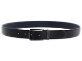 LACOSTE Elegance Reversible Stitched Box Belt W110 Noir Marine - kürzbar LACOSTE Elegance Reversible Stitched Box Belt W110 Noir Marine - kürzbar