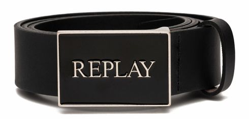 REPLAY Leather Belt W110 Black