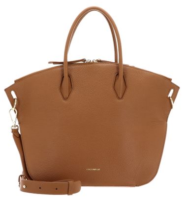 COCCINELLE Flare Hand Bag Grained Leather Cuir