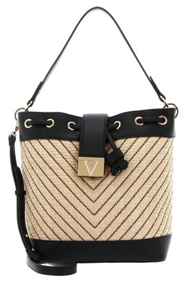 VALENTINO Tribeca Bucket Bag Naturale / Nero