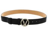 VALENTINO Hampton Plaque Buckle Belt W95 Nero / Oro - kürzbar VALENTINO Hampton Plaque Buckle Belt W95 Nero / Oro - kürzbar