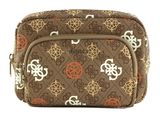 GUESS Travel Case Double Zip Brown Multi GUESS Travel Case Double Zip Brown Multi