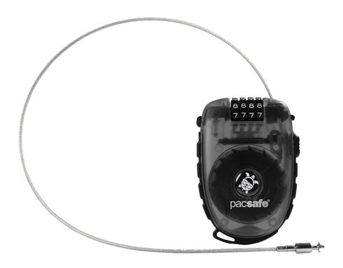 pacsafe Retractasafe 4-Dial Cable Lock Smoke