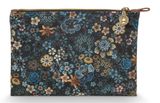 Pip Studio Charly Cosmetic Flat Pouch M Tutti and Fiori Blue