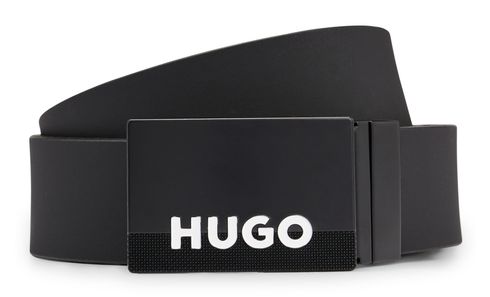 HUGO Giulian Gb35 Leather Belt W115 Black - kürzbar