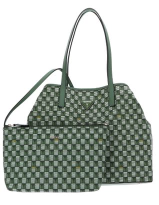 GUESS Vikky II Tote Bag L Green Logo GUESS Vikky II Tote Bag L Green Logo