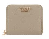 GUESS Jena SLG Zip Around Wallet S Taupe Logo GUESS Jena SLG Zip Around Wallet S Taupe Logo