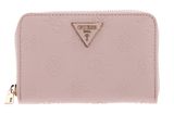 GUESS Jena Zip Around Wallet M Pale Pink Logo GUESS Jena Zip Around Wallet M Pale Pink Logo