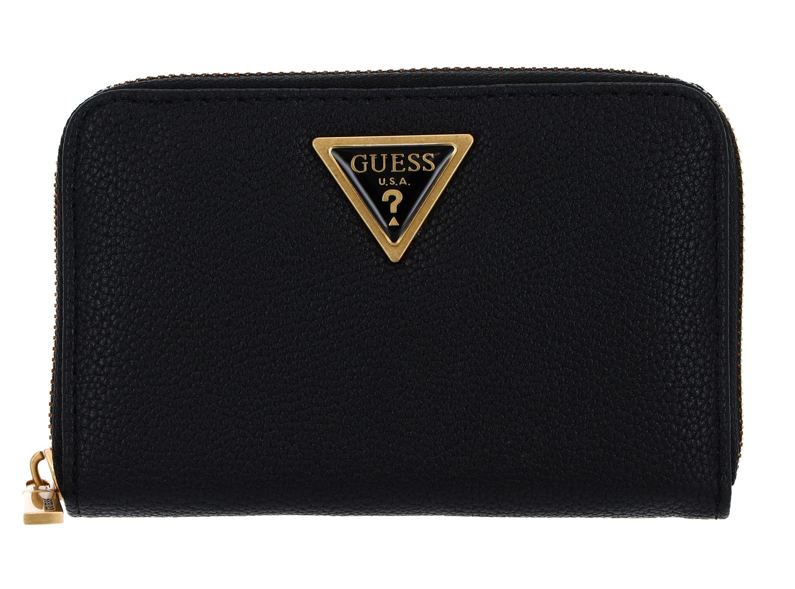 GUESS Geldbörse Cosette Zip Around Wallet M Black | modeherz 
