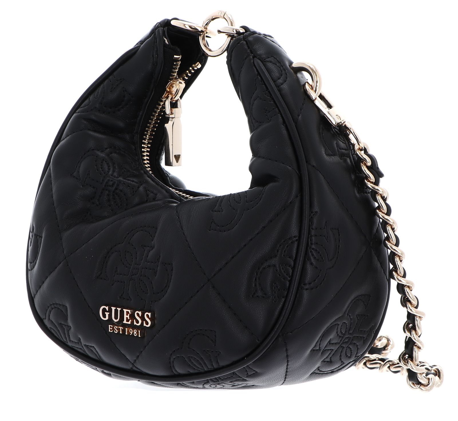 GUESS cross body bag Marieke Mini Hobo Bag Black Logo Buy bags