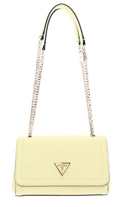 GUESS Noelle Covertible Xbody Flap Bag Pale Yellow