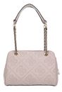 GUESS Marieke Girlfriend Shoulder Bag Light Beige Logo GUESS Marieke Girlfriend Shoulder Bag Light Beige Logo