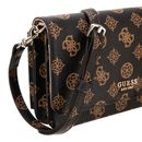 GUESS Loralee Xbody Flap Organizer Mocha Logo GUESS Loralee Xbody Flap Organizer Mocha Logo
