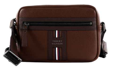 TOMMY HILFIGER TH Premium Leather Camera Bag Warm Cognac