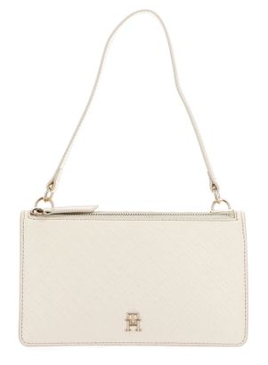 TOMMY HILFIGER TH Refined Shoulder Bag Mono Beige