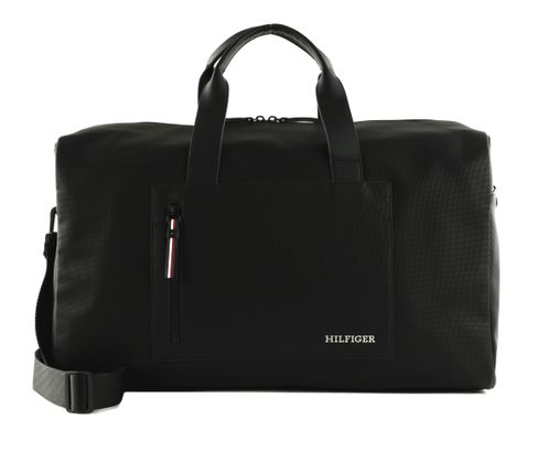 TOMMY HILFIGER TH Pique Monotype Duffle Bag Black