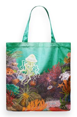 SCOTCH & SODA Canvas Tote Bag with Print Seanery