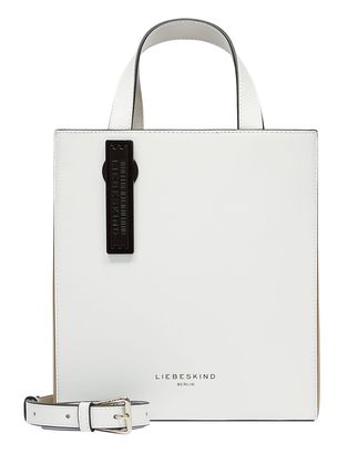 LIEBESKIND BERLIN Paper Bag Carter Bi-Color Tote Bag S Cream White