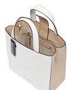 LIEBESKIND BERLIN Paper Bag Carter Bi-Color Tote Bag S Cream White