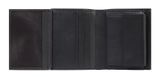 PIQUADRO Paul Vertical Men´s Wallet with Coin Case RFID Black
