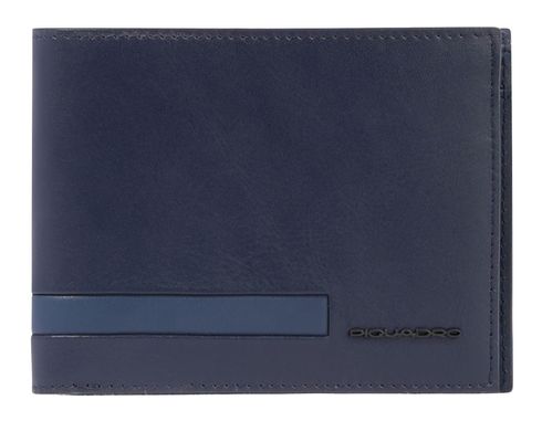 PIQUADRO Paul Wallet with Coin Pocket RFID Blue