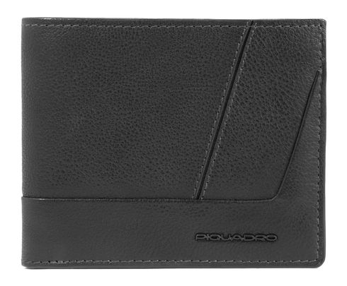 PIQUADRO Carl Wallet with Coin Case RFID Black