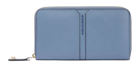 PIQUADRO Ray Zip Around Women's Wallet RFID Blue