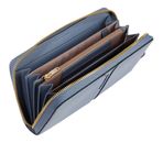 PIQUADRO Ray Zip Around Women's Wallet RFID Blue