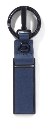 PIQUADRO FXP Leather Keyring Blue