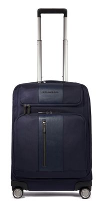 PIQUADRO Brief2 Slim Cabin Trolley Blue