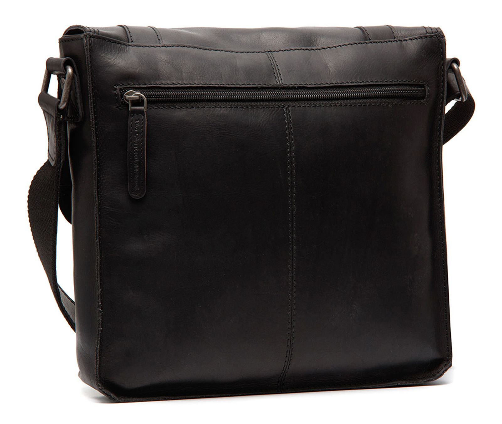 The Chesterfield Brand Borsa Falun Flapoverbag - Tracolla In Nylon E Pelle, Verde Oliva, Comparto Laptop 34x24 Cm, 41x28x10 Cm