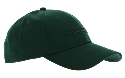 TOMMY HILFIGER TH Monotype Canvas Cap Hunter Green