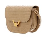 COCCINELLE Dew Crossbody Shiny Soft Croco Print Leather Fresh Beige COCCINELLE Dew Crossbody Shiny Soft Croco Print Leather Fresh Beige