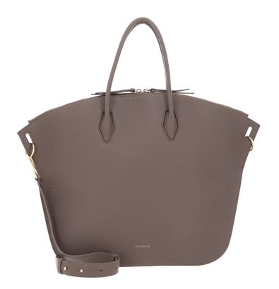 COCCINELLE Flare Handbag Grained Leather Warm Taupe