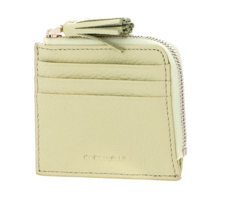 COCCINELLE Tassel Credit Card Holder Lime Wash