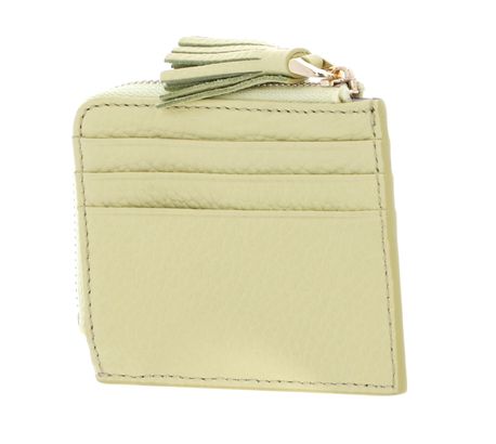 COCCINELLE Tassel Credit Card Holder Citronella