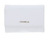 COCCINELLE Metallic Soft Wallet Grainy Leather Brillant White