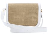 COCCINELLE Dew Straw Handbag Natu / Bril. White COCCINELLE Dew Straw Handbag Natu / Bril. White